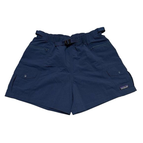 Patagonia Netplus Women’s Shorts Outdoor Everyday Shorts Sz M Navy - Picture 1 of 6